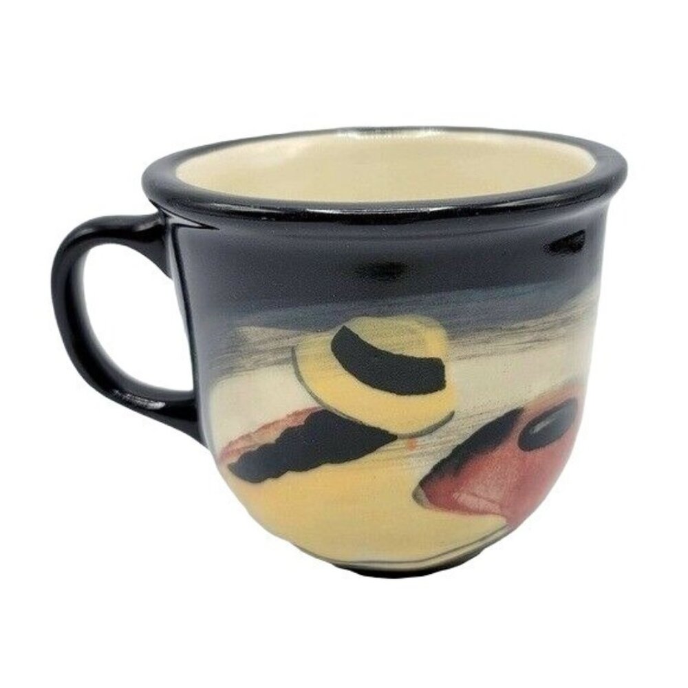 Gevalia Hand Painted Mug 18oz South America Peru Women Hats Blankets Wraparound